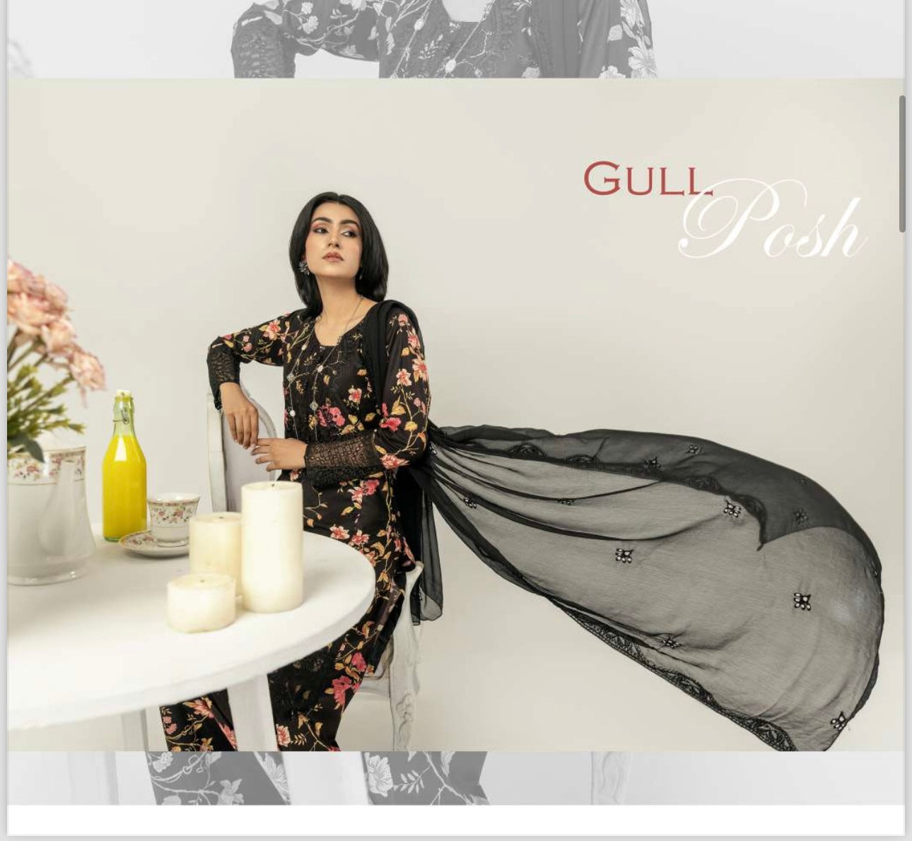 M B inspired 3 piece linen _8037 Pakistani ladies suit b64