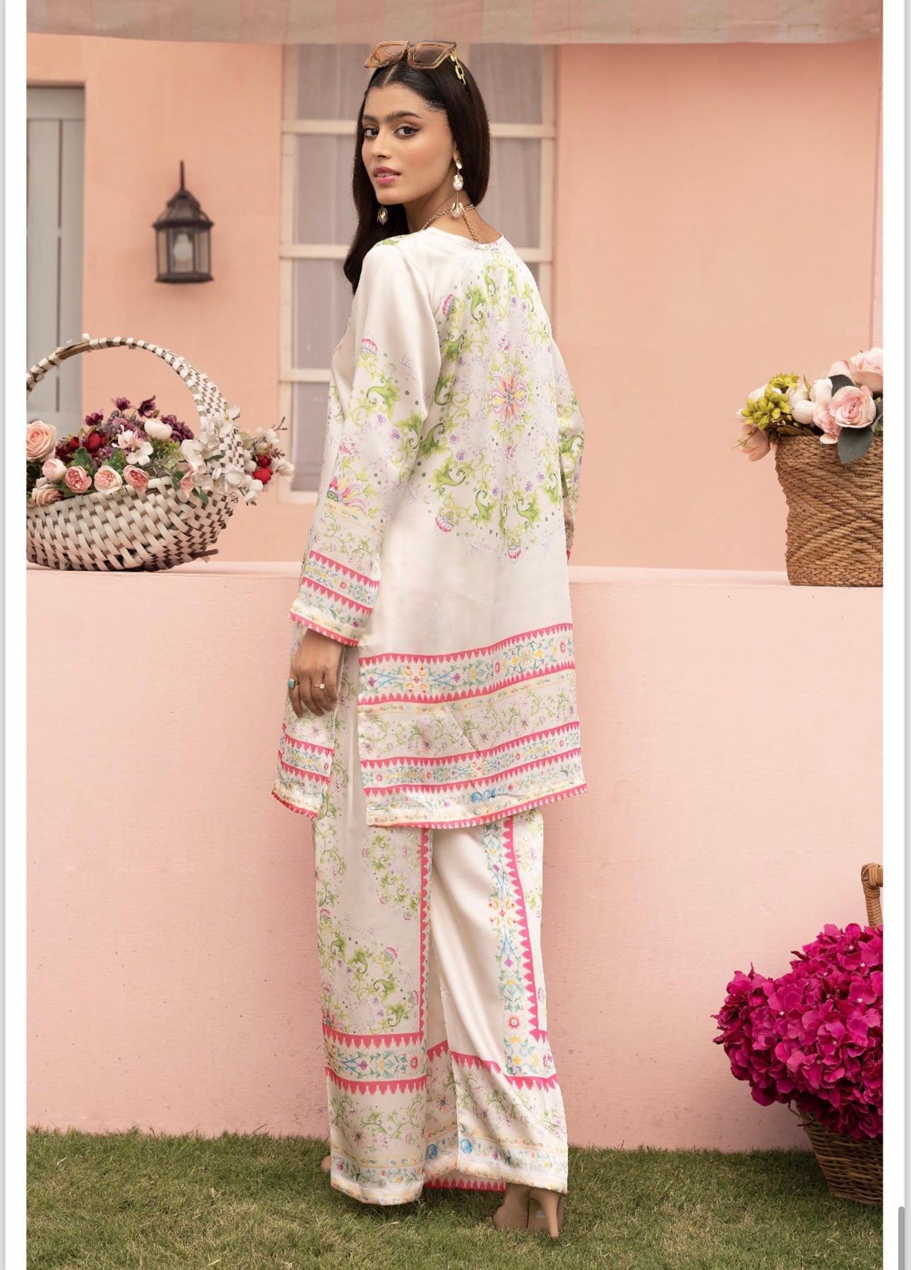 BRIT 2 piece silk_100317 Pakistani ladies suit B162