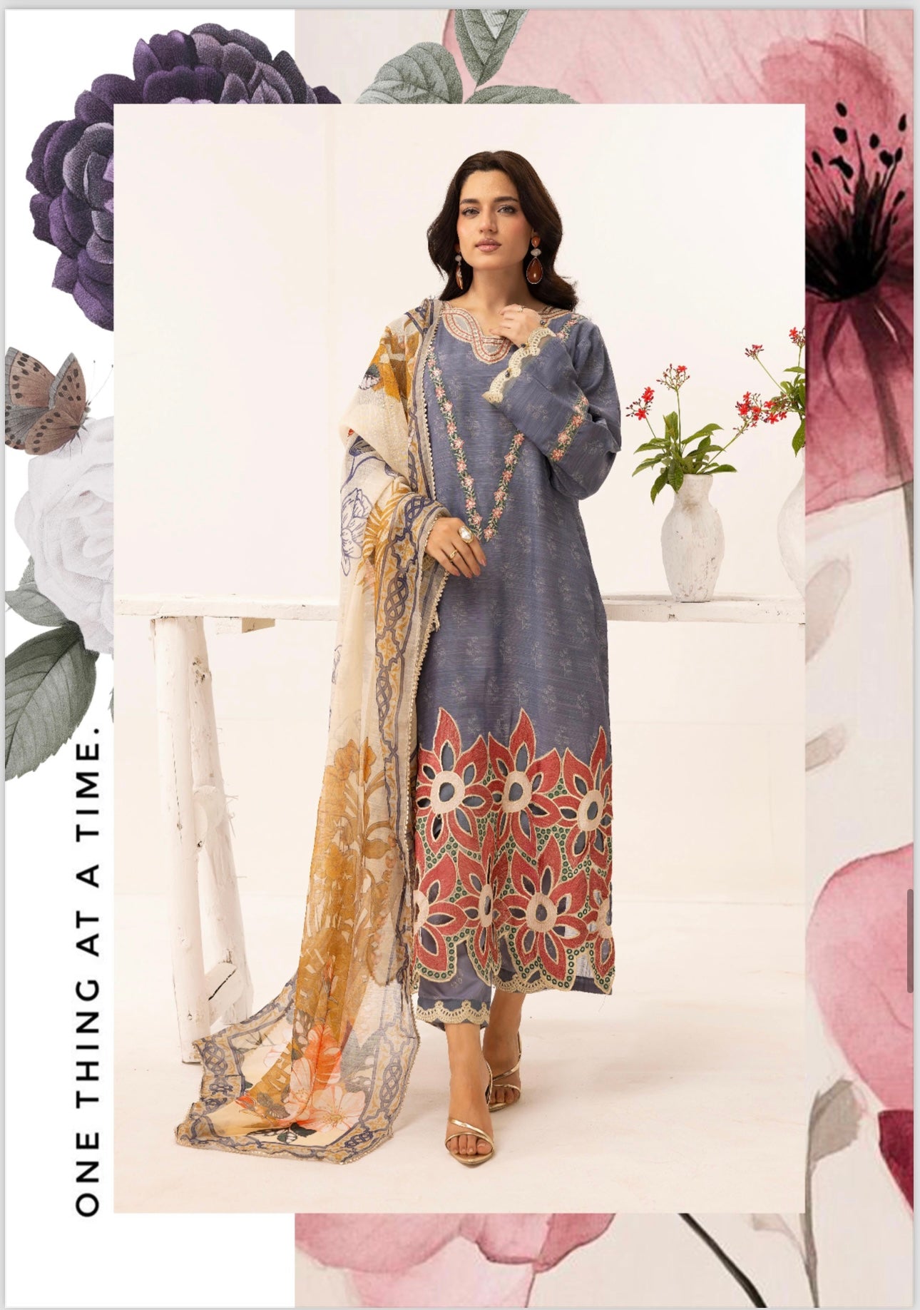 Simrans 3 piece Viscose_100170 Pakistani ladies suit B129
