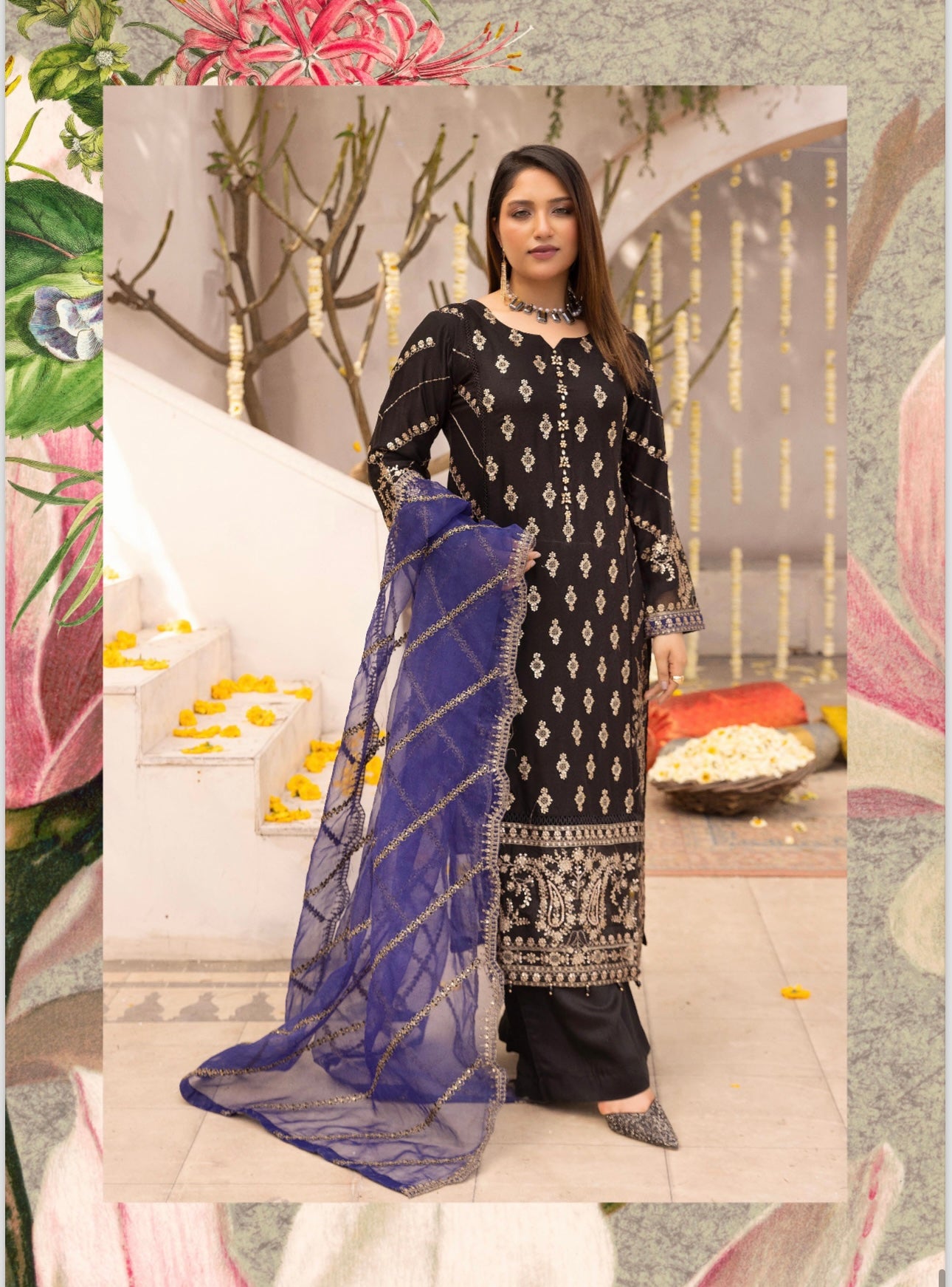 Simrans 3 piece lux wedding wear_100179 Pakistani ladies suit B131