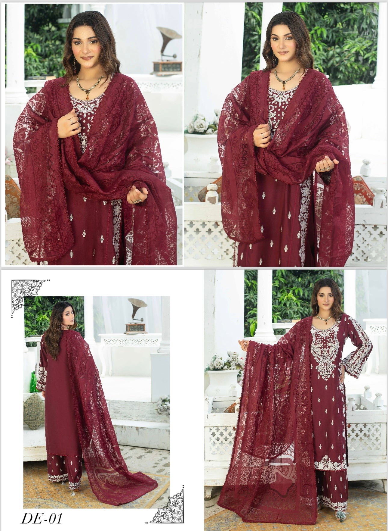 Brit 3 piece linen _81042 Pakistani ladies suit B230