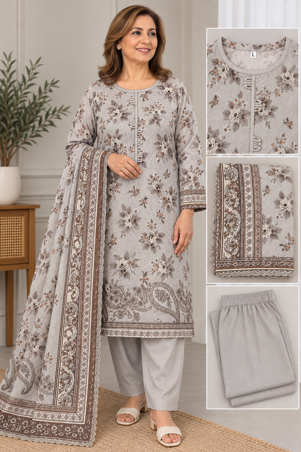 BRIT 3 piece linen collection B774