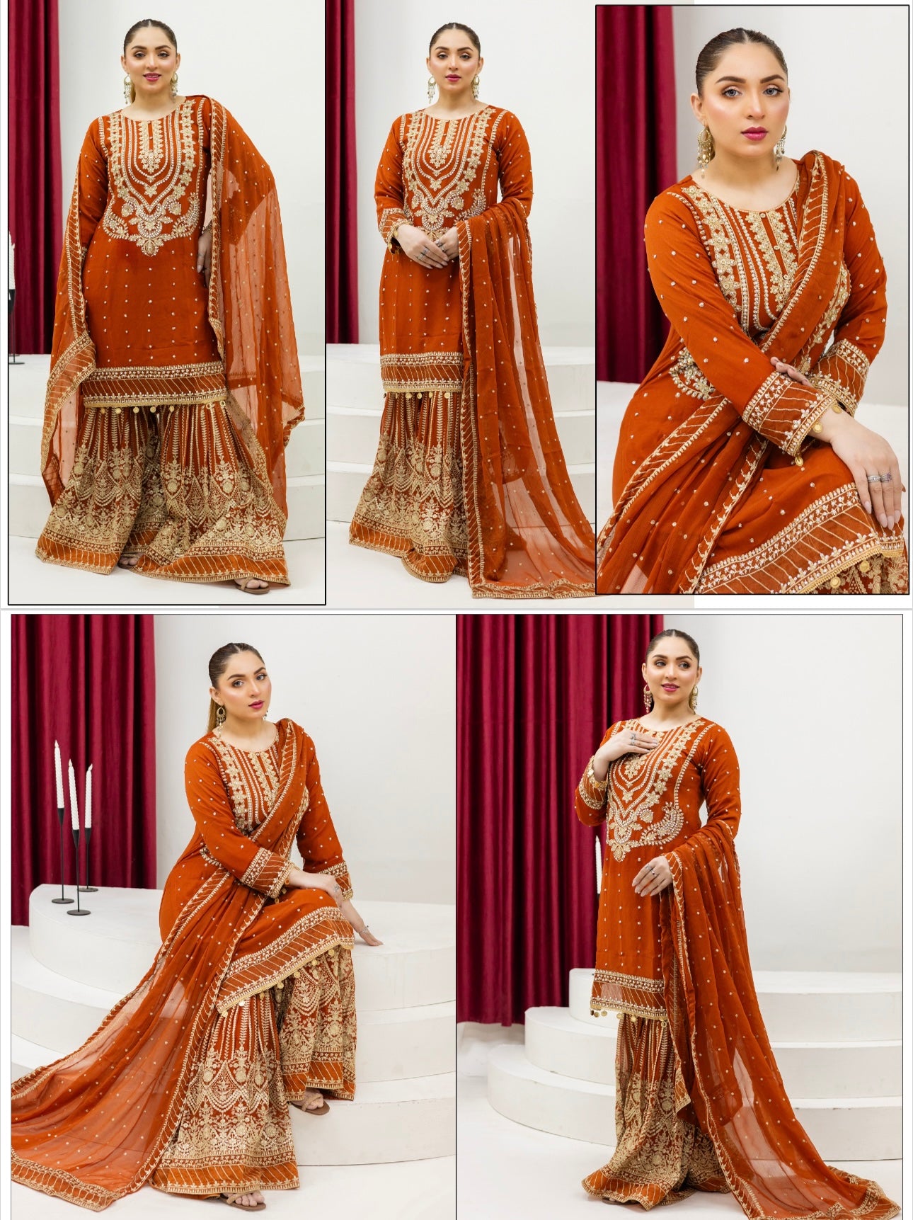 Brit 3 piece chiffon _81042 Pakistani ladies suit B267