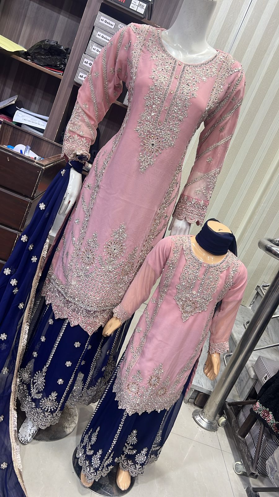 Brit Mother and Daughter 3 piece Chiffon_81040 B178
