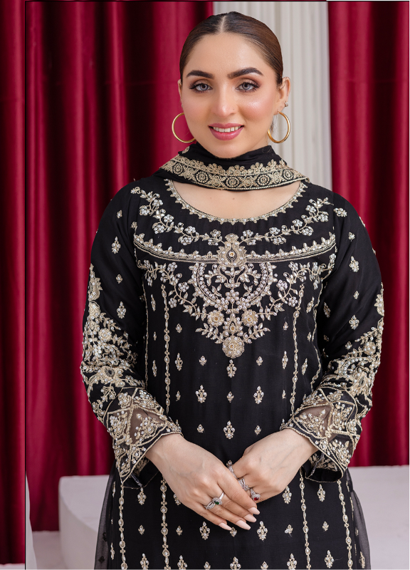 Brit 3 piece luxury chiffon_81042 Pakistani ladies suit B193