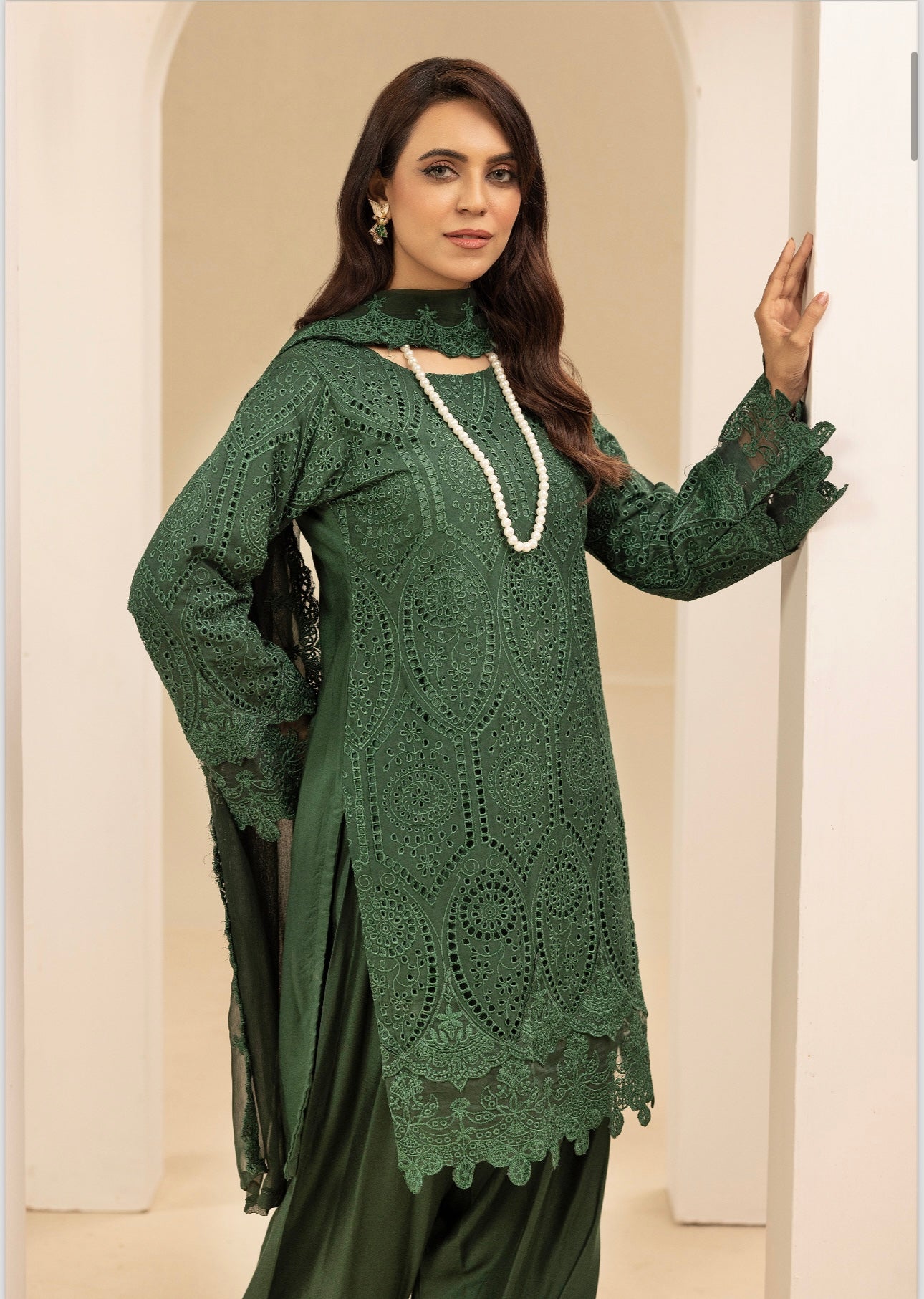 Simrans 3 piece chicken Kari farshi shalwar _8084 Pakistani ladies suit B74