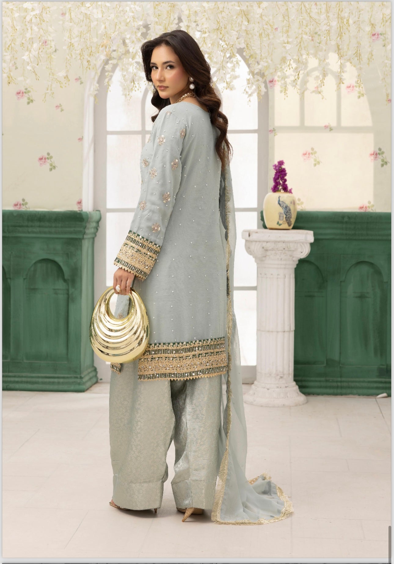 Nida 3 piece luxury chiffon _81042 Pakistani ladies suit B217