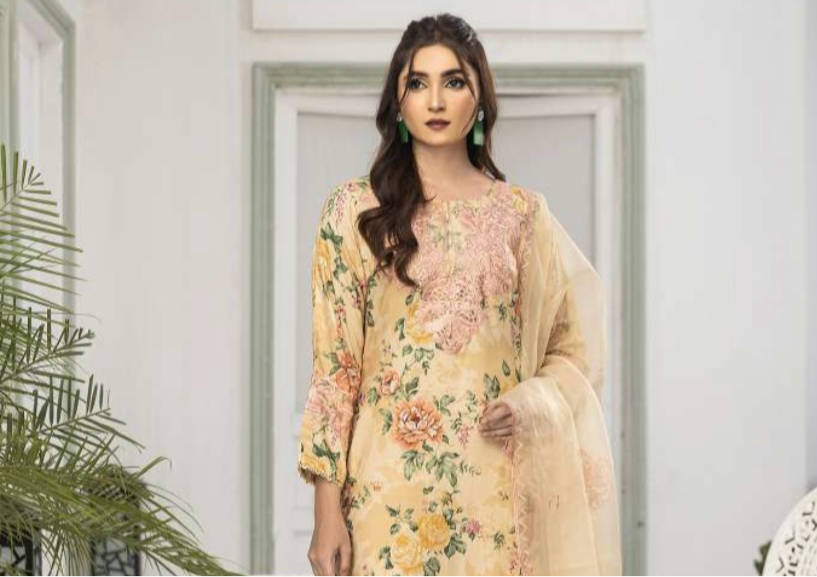 Simrans 3 piece linen_6081 Pakistani ladies suit B38