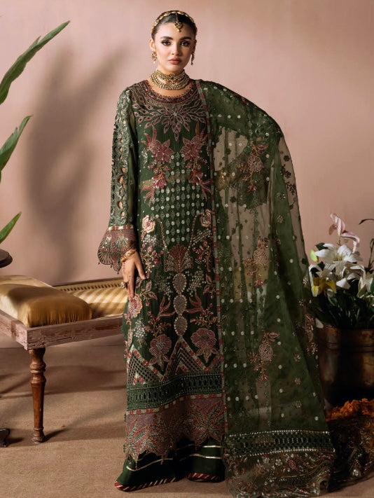 Ramsha 3 piece luxury chiffon _100300 ladies suit B157