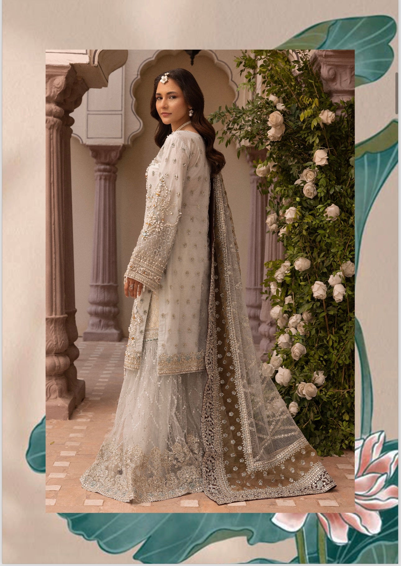 Simrans 3 piece lux wedding wear_100187 Pakistani ladies suit B132