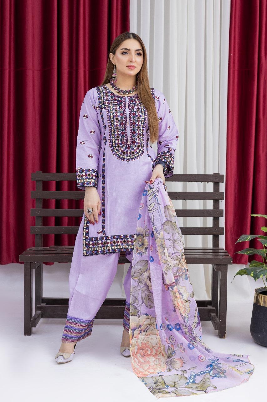 Karma inspired 3 piece lawn _81042 Pakistani ladies suit K182