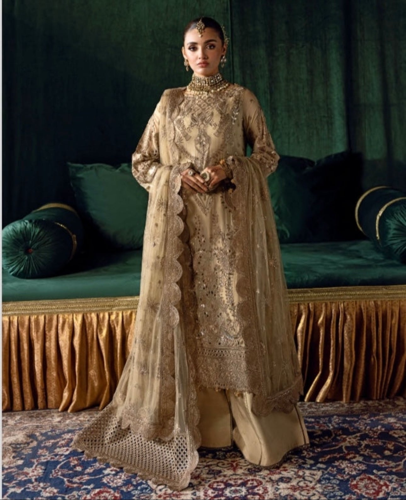 Ramsha 3 piece luxury chiffon _100300 ladies suit B157