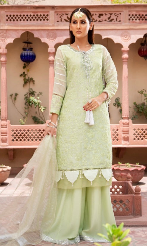 Raniya Designer 3 piece chicken kari _8045 Pakistani suits RCL