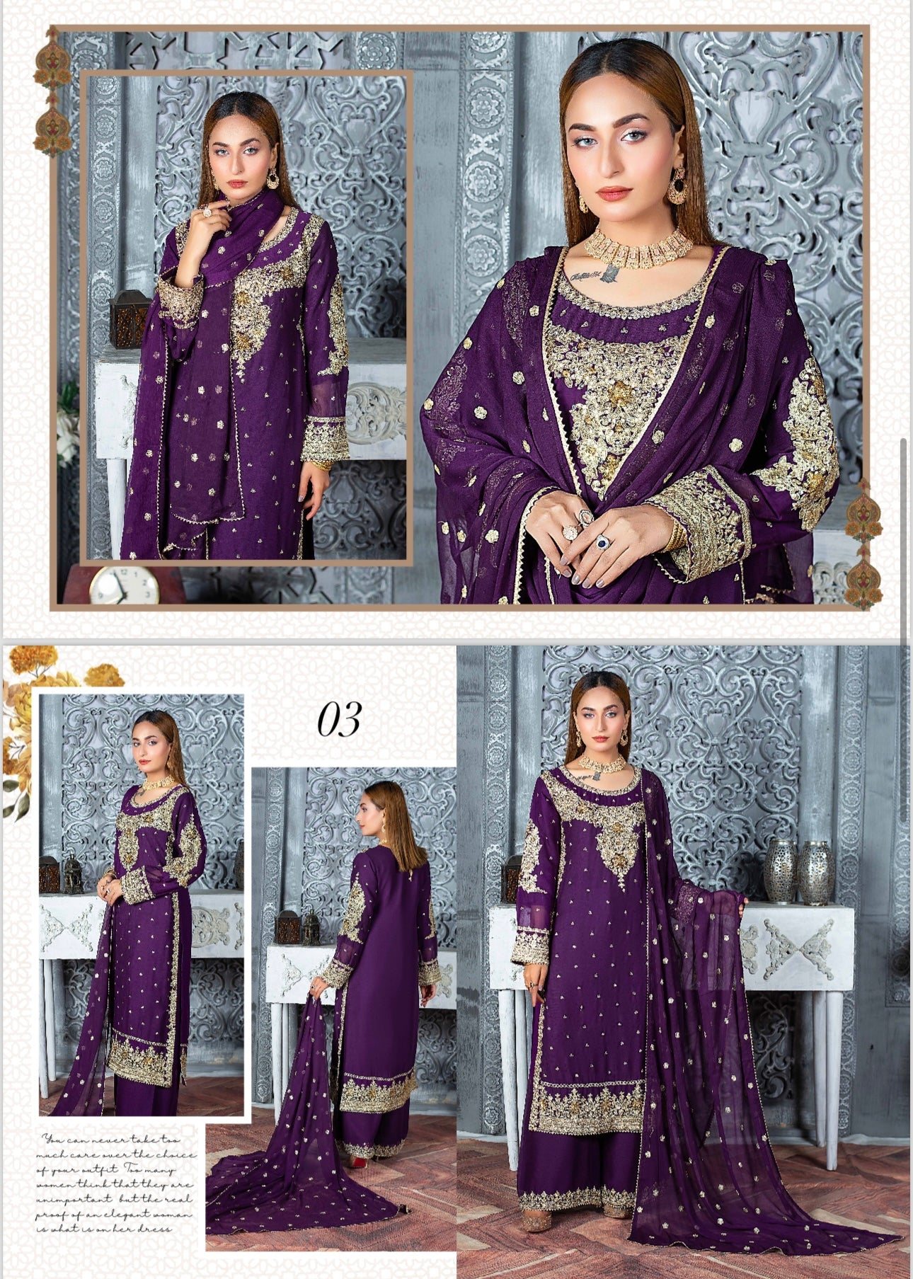Brit Designer Chiffon_100164 Pakistani ladies suit B127