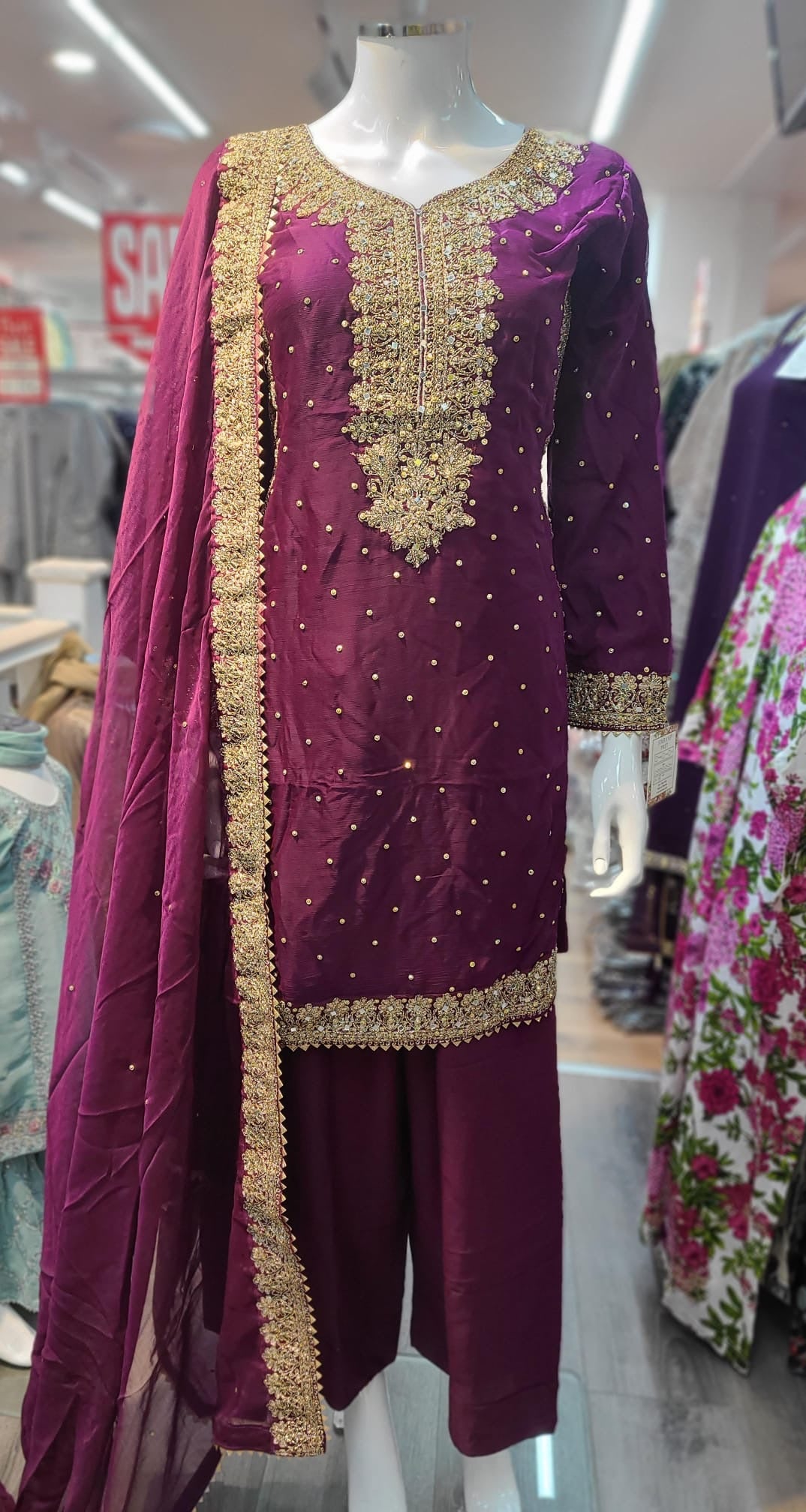 Nida 3 piece luxury chiffon _81042 Pakistani ladies suit B217