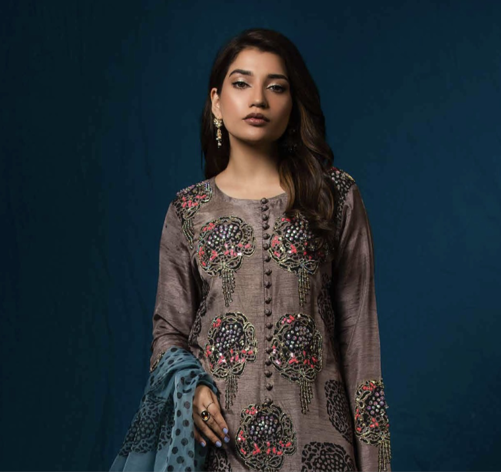 Raniya Designer 3 piece raw silk _8048 Pakistani suits RCL