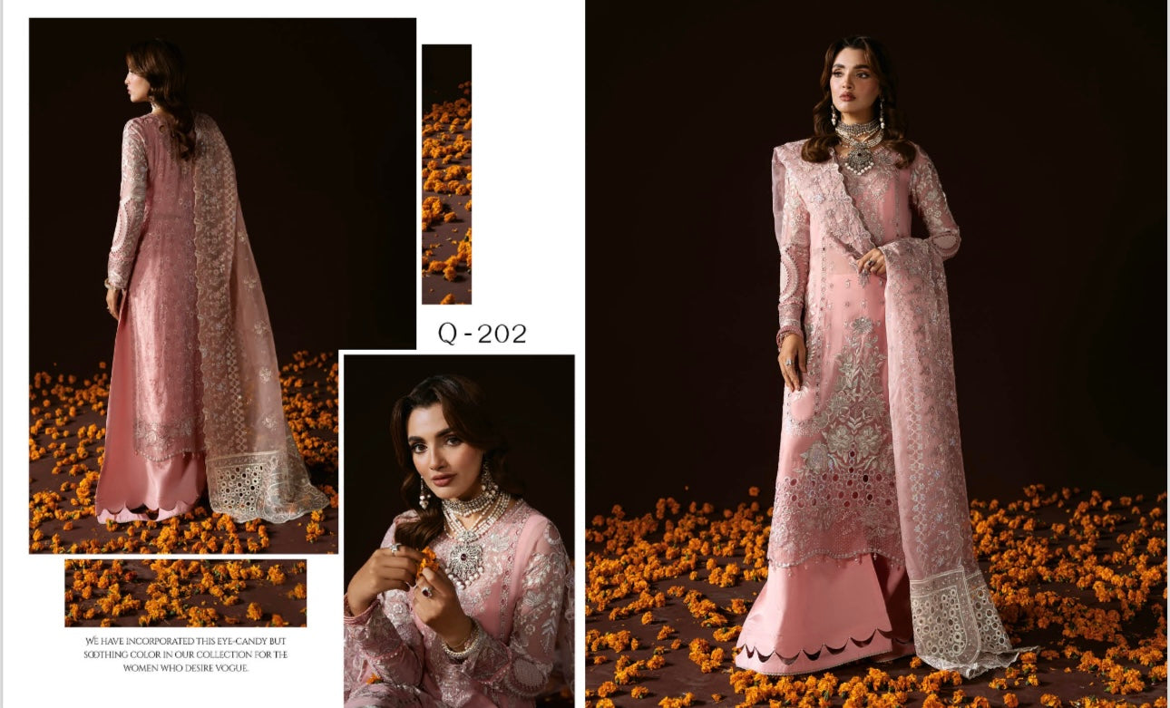 Ramsha 3 piece luxury chiffon _100300 ladies suit B157