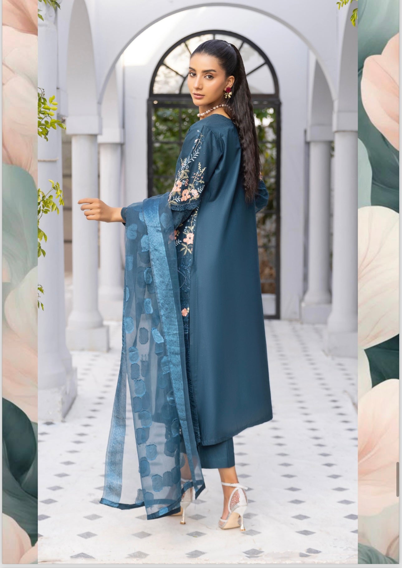 M B inspired fully embroidery_8097 Pakistani ladies suit B79