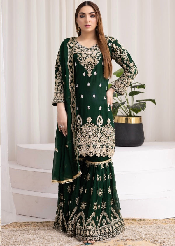 Brit 3 piece luxury chiffon_81042 Pakistani ladies suit B193