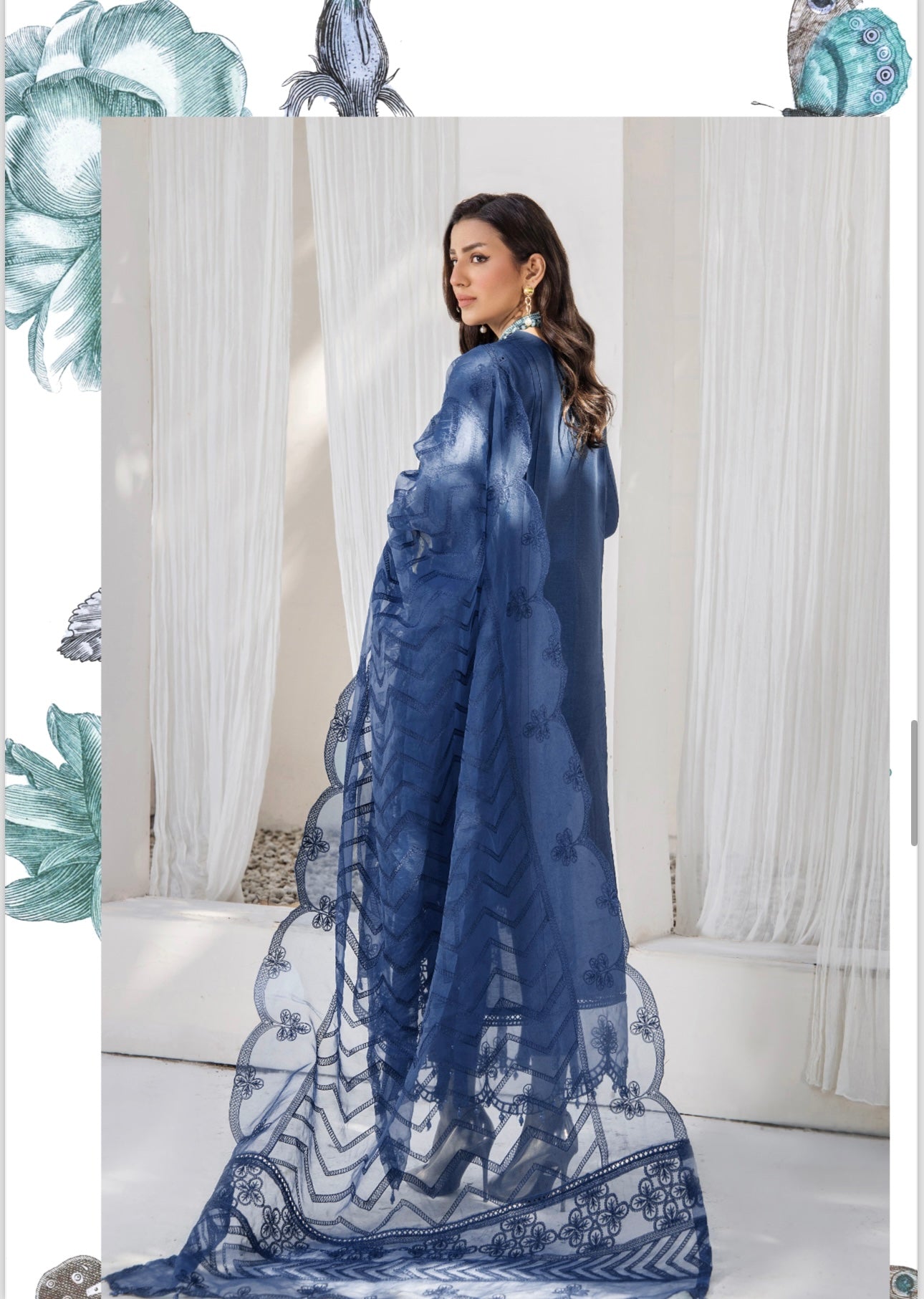 MB inspired 3 piece Chicken kari_7074 ladies suit B53