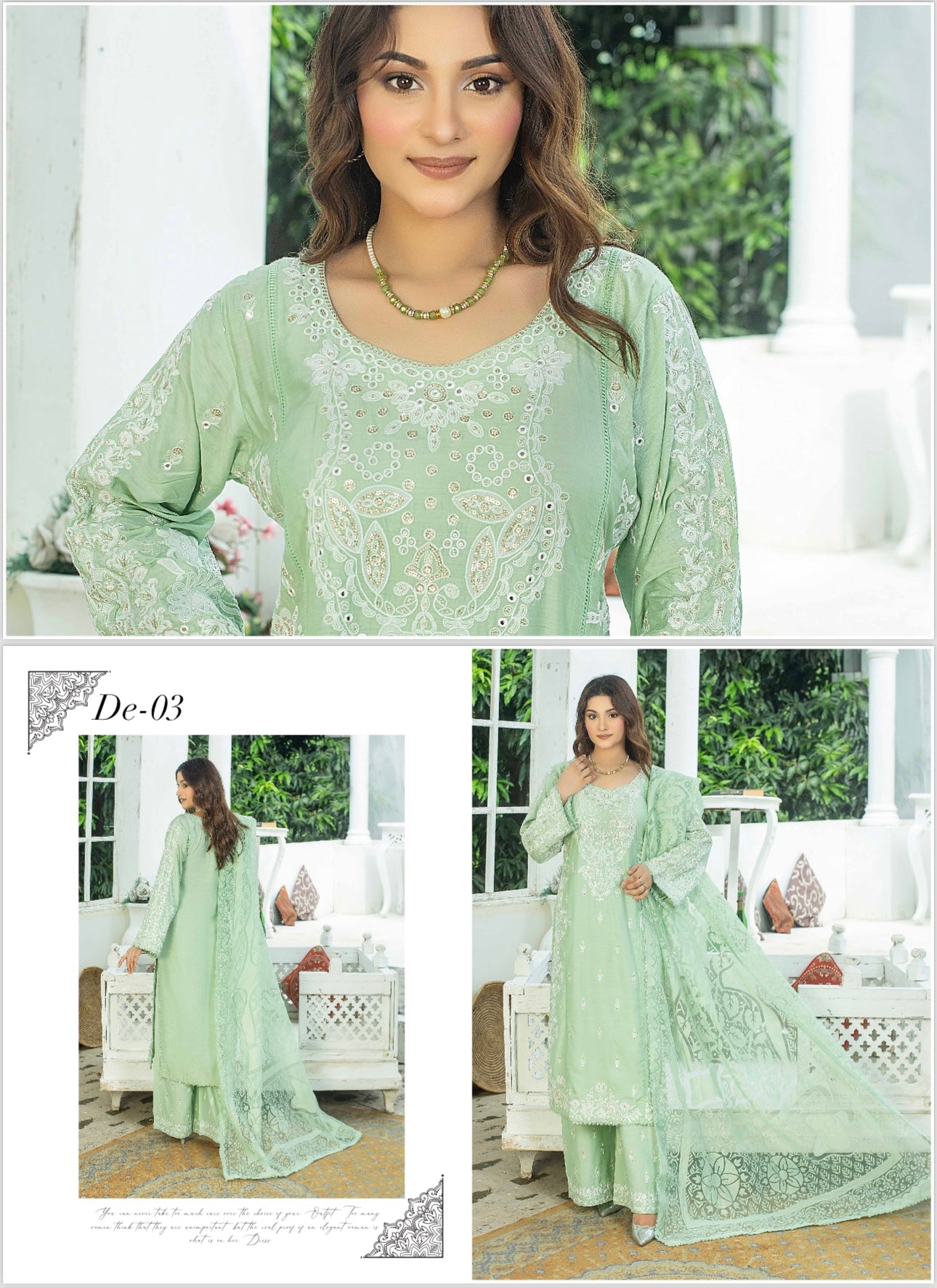 Brit 3 piece linen _81042 Pakistani ladies suit B230