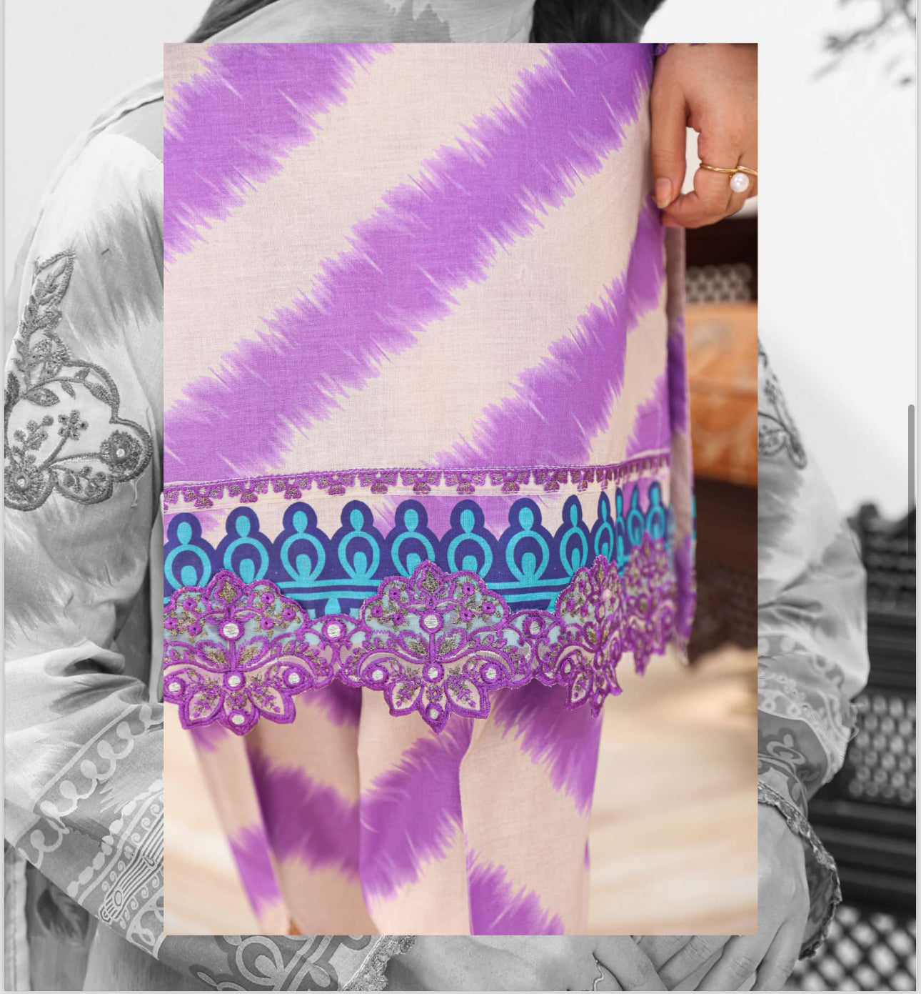 Charizma inspired 3 piece Lawn_100311 Pakistani ladies suit B211