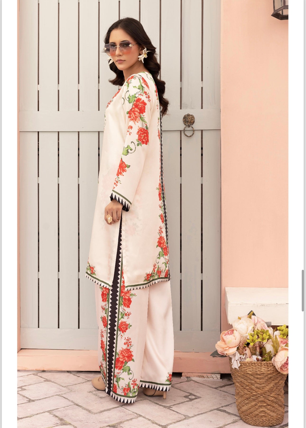BRIT 2 piece silk_100318 Pakistani ladies suit B163