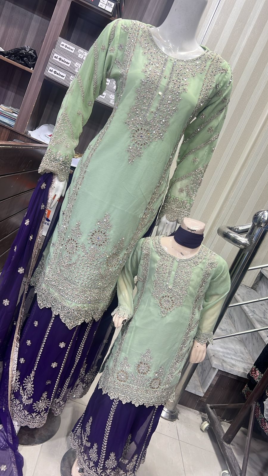 Brit Mother and Daughter 3 piece Chiffon_81043 B178