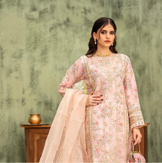 Brit 3 piece luxury organza _81042 Pakistani ladies suit B235