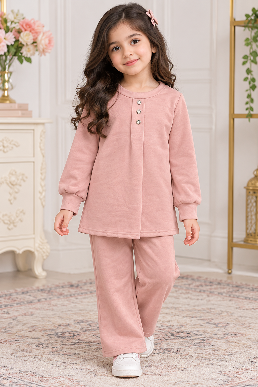 Kids 2 piece modest wear cord winter collection B810