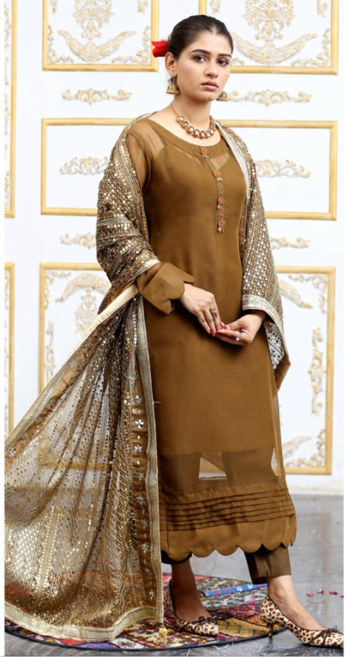 Brit 3 piece chiffon_3075 Pakistani suits B34