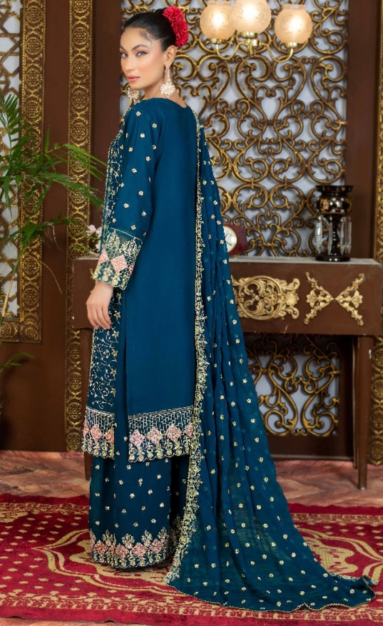 Brit 3 piece chiffon _9029 Pakistani suits B82