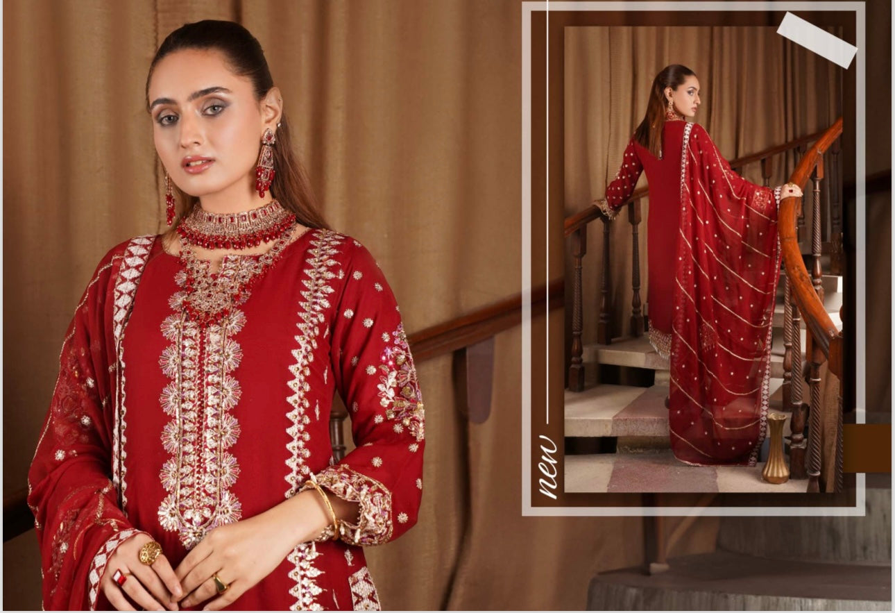 Brit 3 piece luxury Chiffon _10053 B109