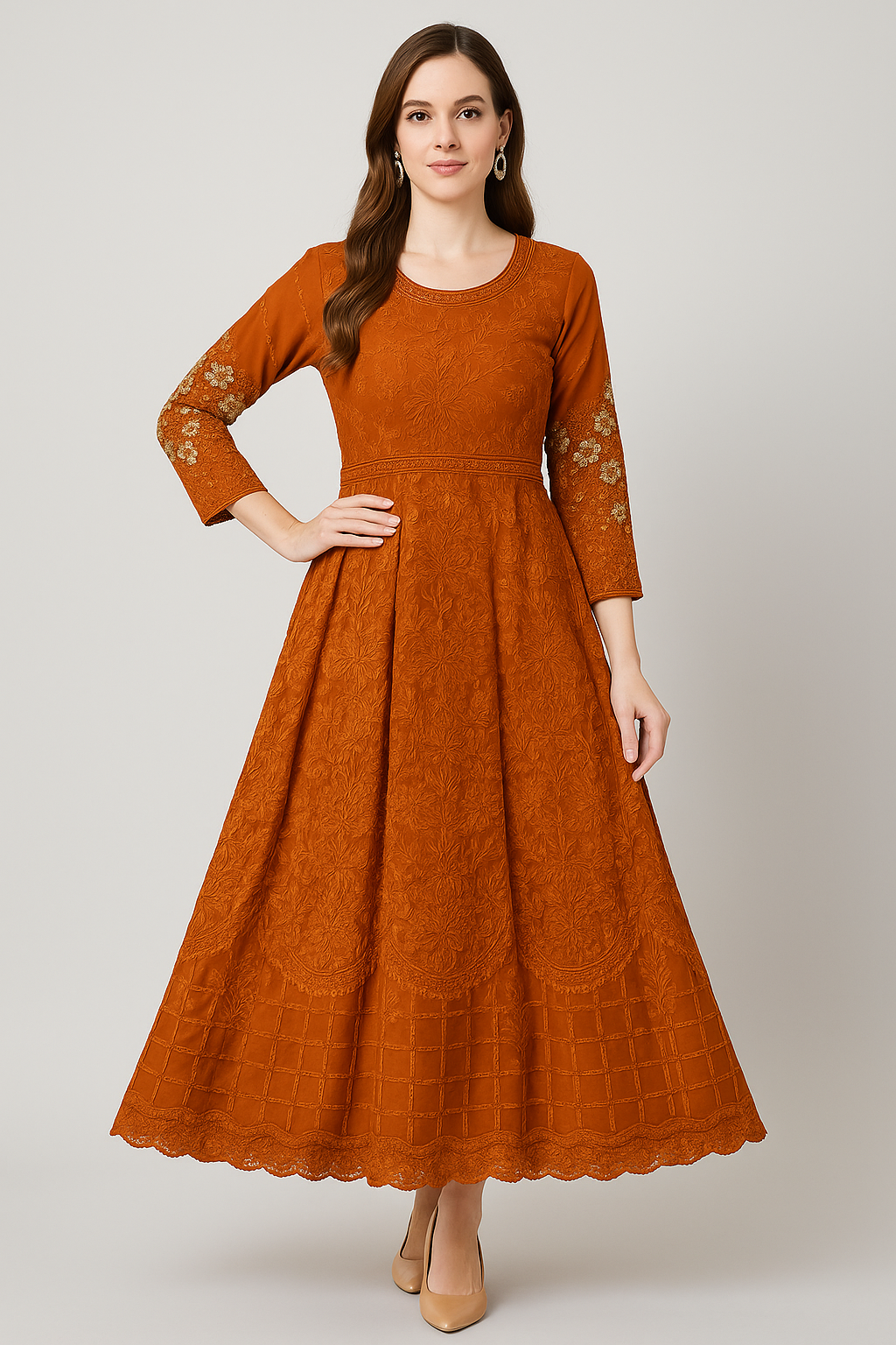 Brit 3 piece chiffon maxi_81042 Pakistani ladies suit B272