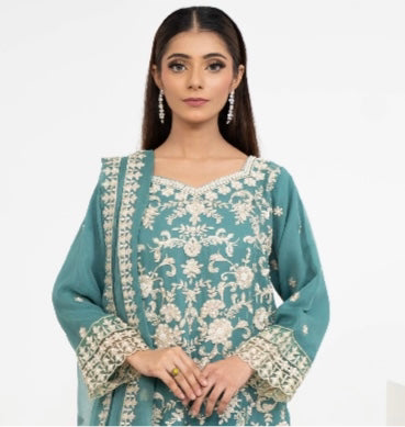 Brit 3 piece luxury chiffon_81042 Pakistani ladies suit B239