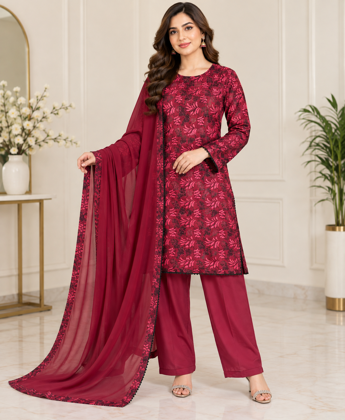 BRIT 3 piece designer Palachi collection ladies dress B742