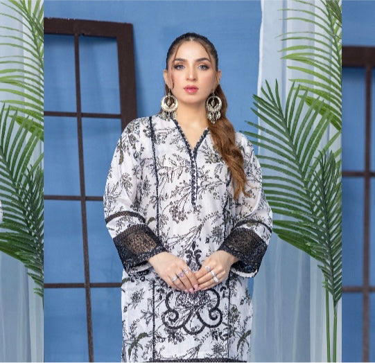 M print inspired 2 piece Lawn_81013 Pakistani ladies suit B173