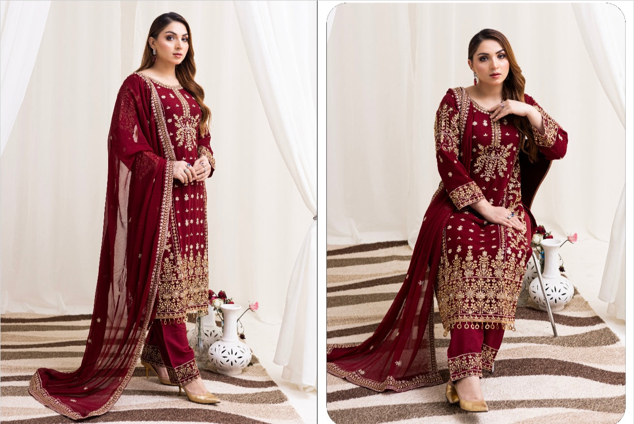 Brit 3 piece chiffon_10036 B106