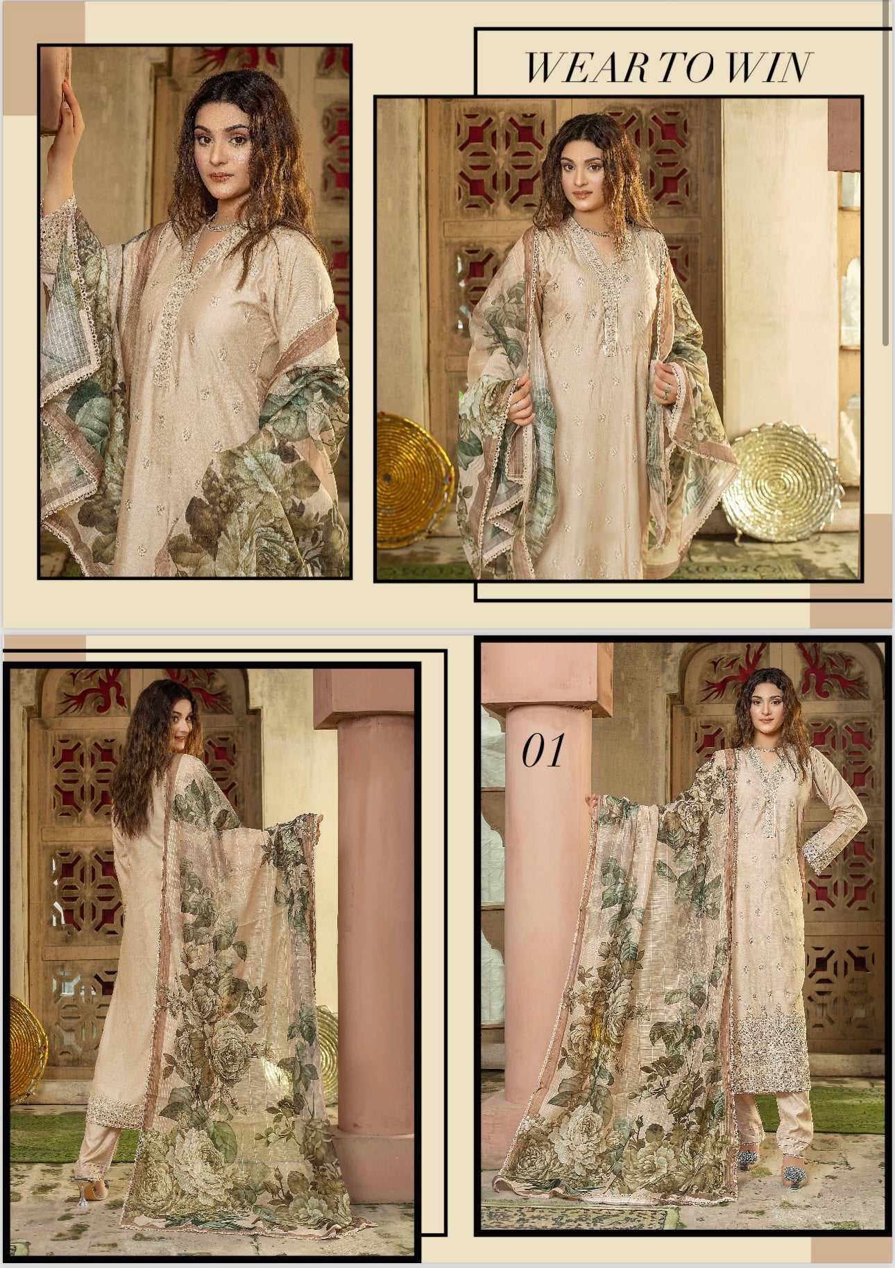 Riwaet 3 piece luxury linen_81042 Pakistani ladies suit B225