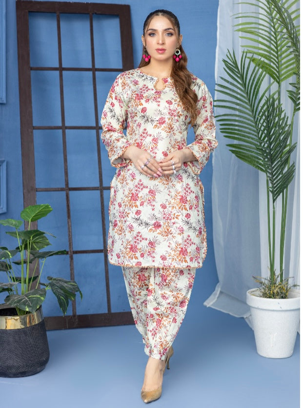 M print inspired 2 piece Lawn_81015 Pakistani ladies suit B173
