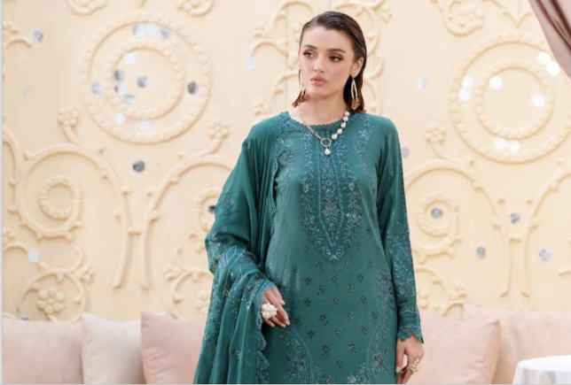 Nureh original 3 piece karandi_7084 ladies suit N1