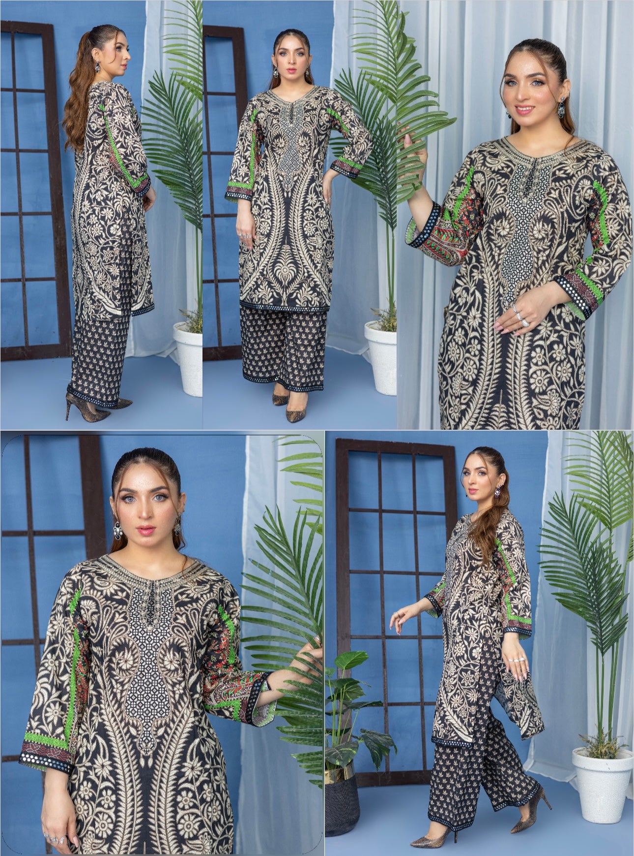 M print inspired 2 piece Lawn_81014 Pakistani ladies suit B173