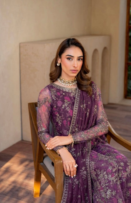 Zarif designer embroidery net _8020 Pakistani ladies suit