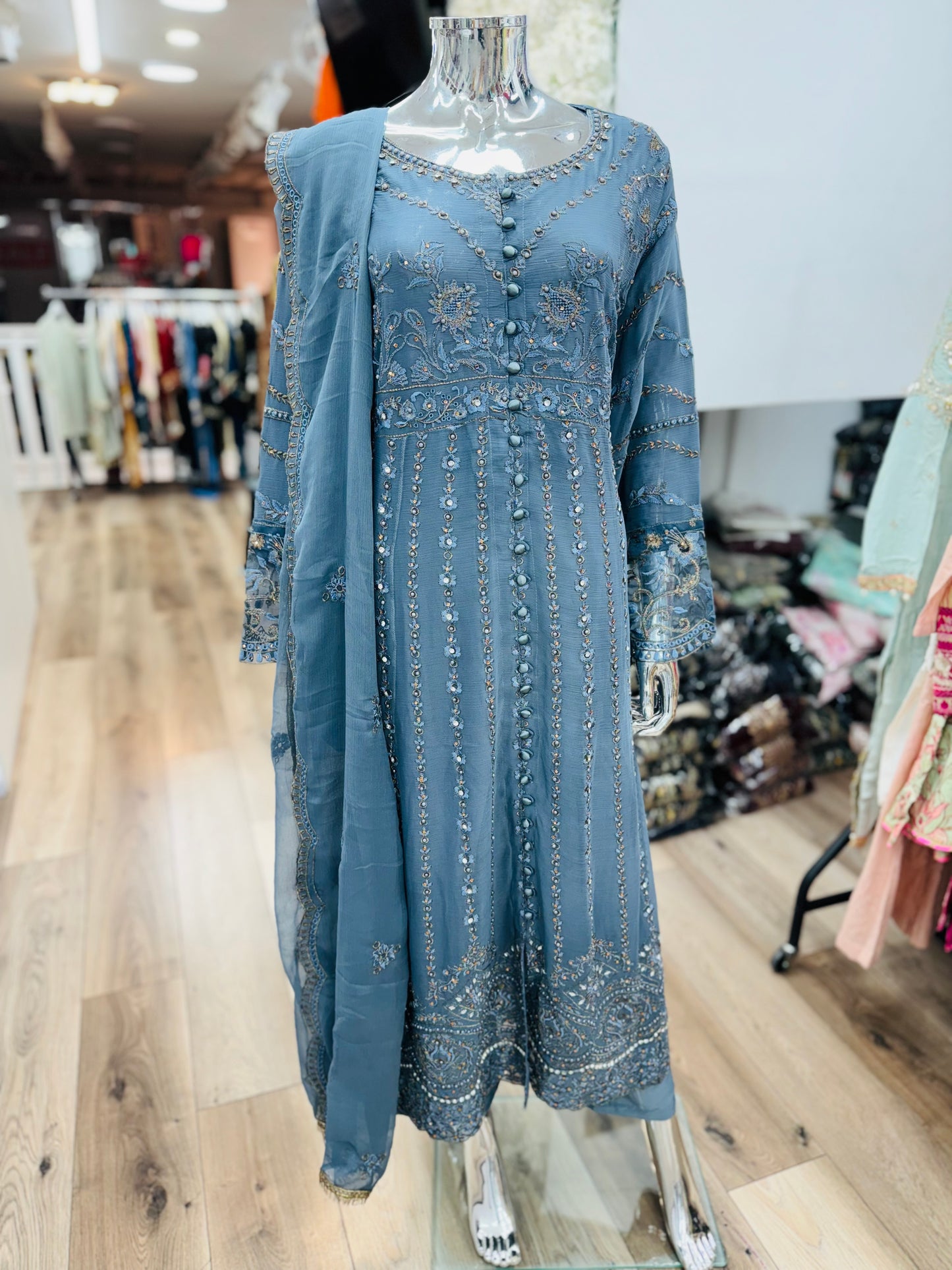 Brit 3 piece chiffon_8070 Pakistani suits Z1