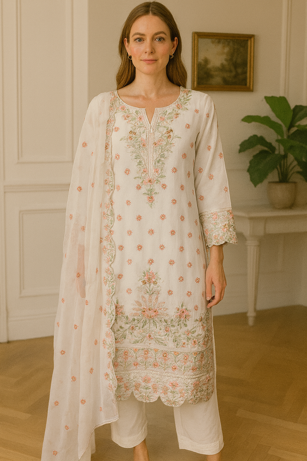Brit 3 piece luxury chiffon_81042 Pakistani ladies suit B238