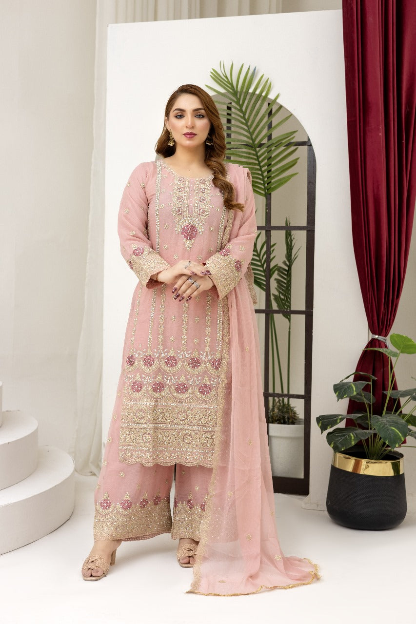 Brit 3 piece luxury chiffon _81042 Pakistani ladies suit B258