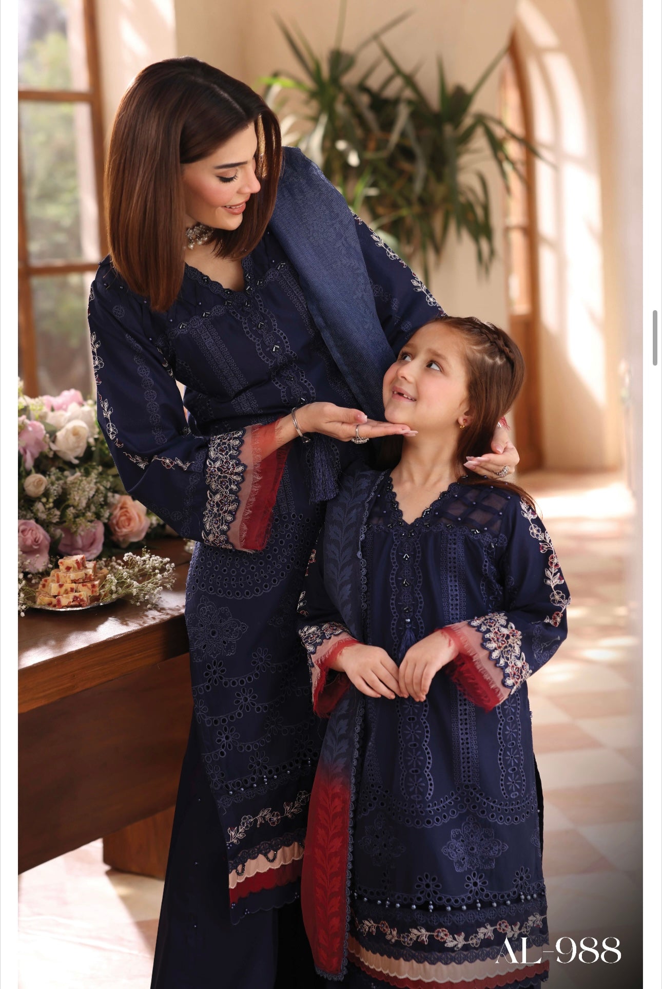Simrans Lamhey Mother and Daughter 3 piece_10048 B107