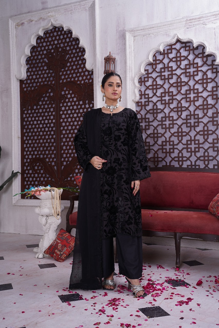 Brit 3 piece Palachi winter collection Pakistani ladies suit B326