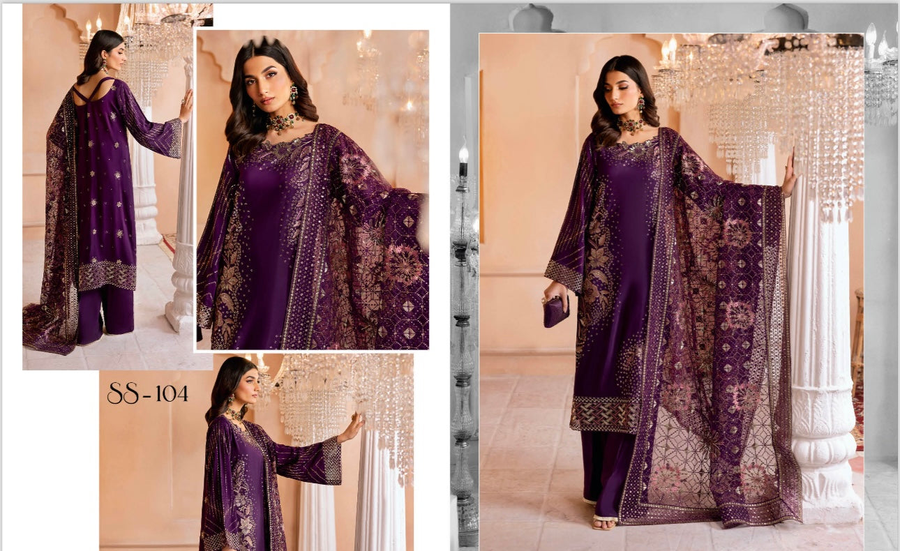 Ramsha original designer silk_100116 Pakistani ladies suit B121