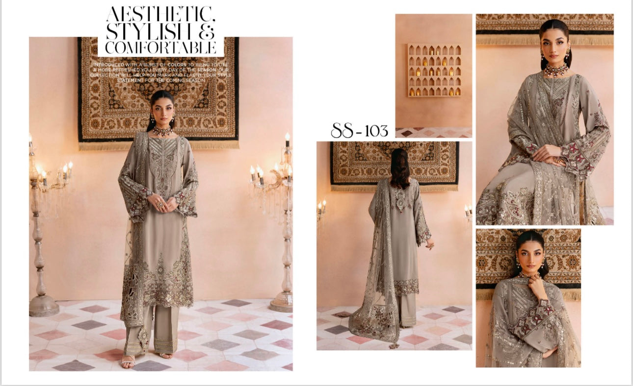 Ramsha original designer silk_100115 Pakistani ladies suit B121